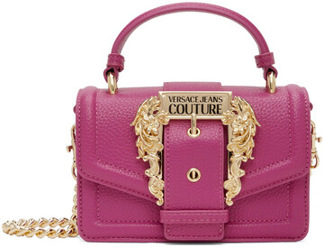 versace jeans couture pink couture i top handle bag