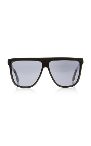 Gucci Guillochet Plaque Acetate Sunglasses in black