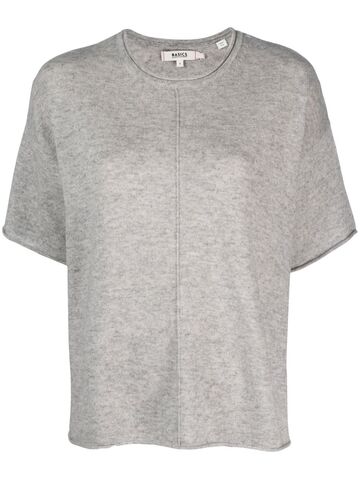 chinti and parker fine-knit shortsleeved t-shirt - grey