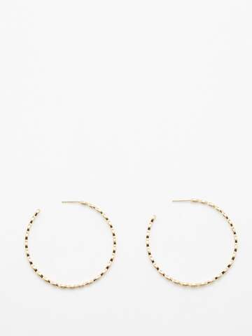 sydney evan - evil eye large diamond & 14kt gold earrings - womens - gold multi
