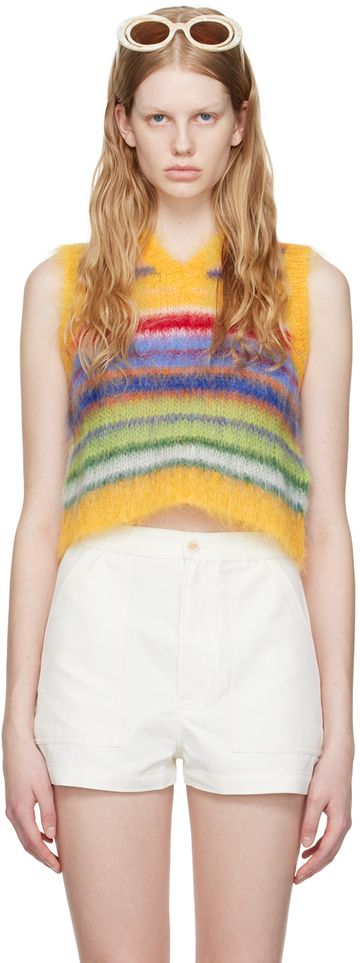 marni multicolor striped vest