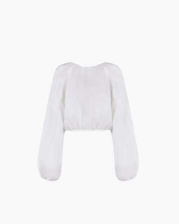 Inasami Noof Linen Top in white