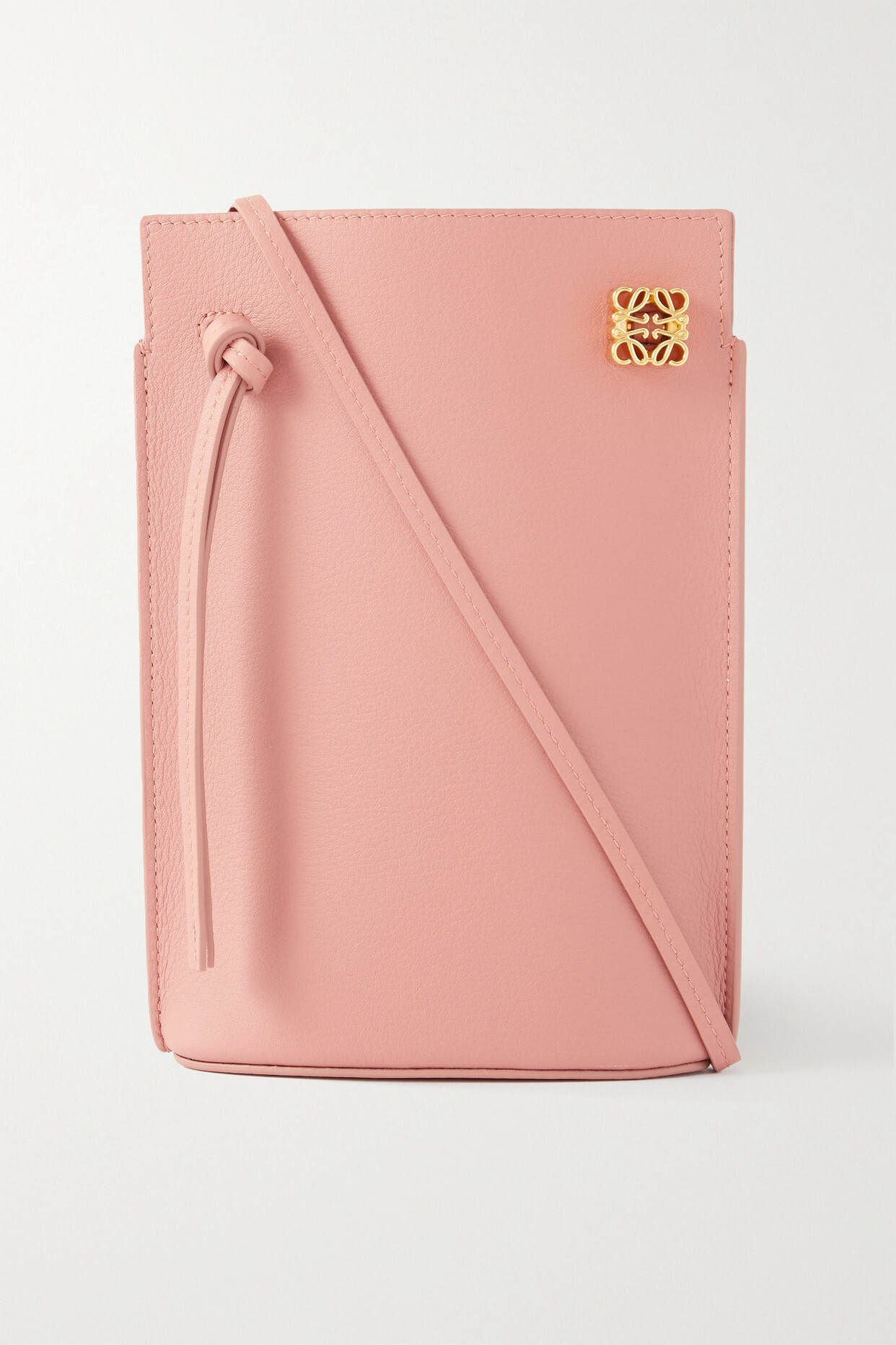 Loewe - Dice Pocket Embellished Leather Shoulder Bag - Pink