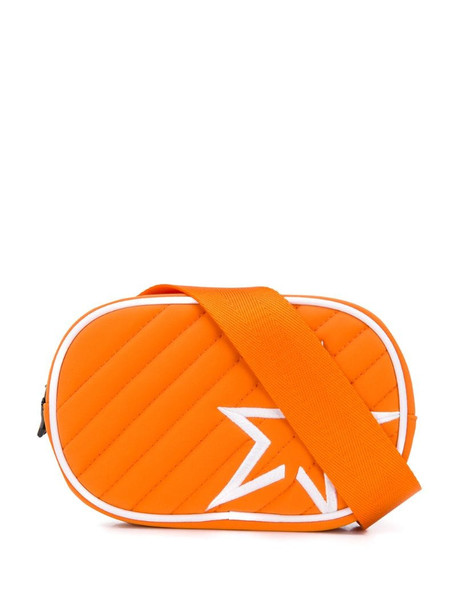Perfect Moment star patch quilted belt bag in orange