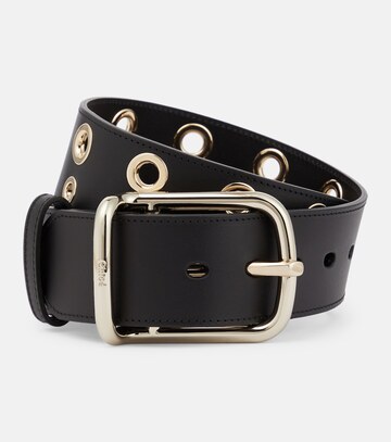 Chloe Embellished leather belt in black