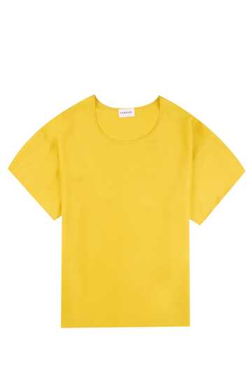 Parosh Silk Blouse in yellow
