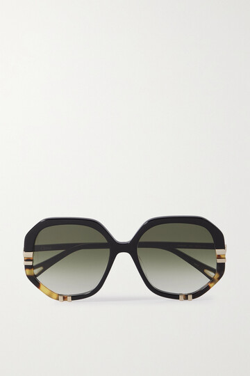 Chloé Chloé - West Oversized Square-frame Tortoiseshell Acetate Sunglasses - Black