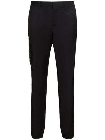moschino wool formal pants in black