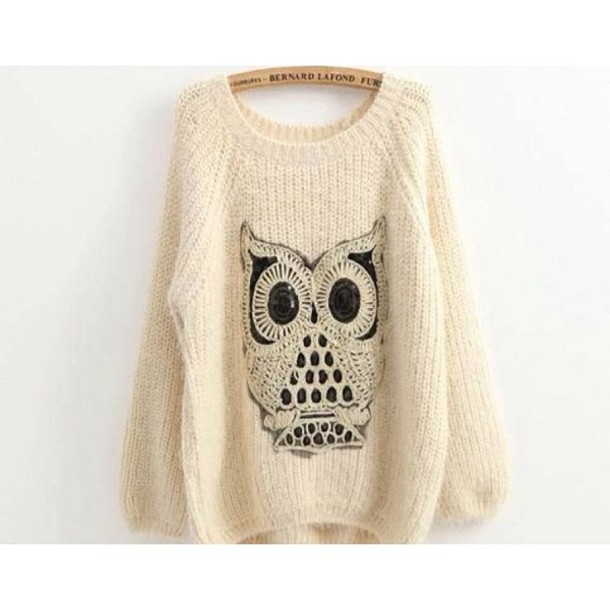 sweater owl sweater jumper