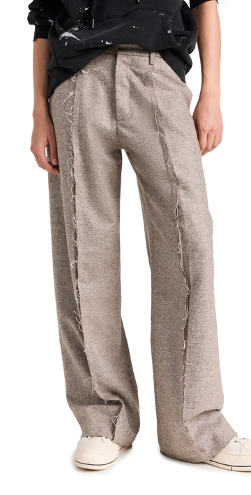 r13 exposed seam trousers oatmeal 25