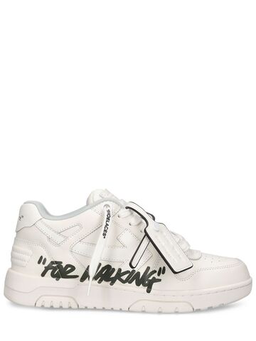 off-white out of office ''for walking'' sneakers in black / white