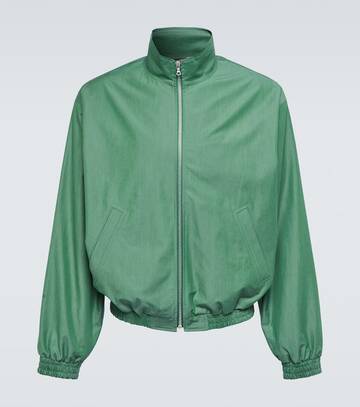 auralee cotton blouson jacket in green