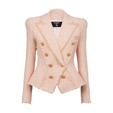 balmain jolie madame tweed jacket in pink