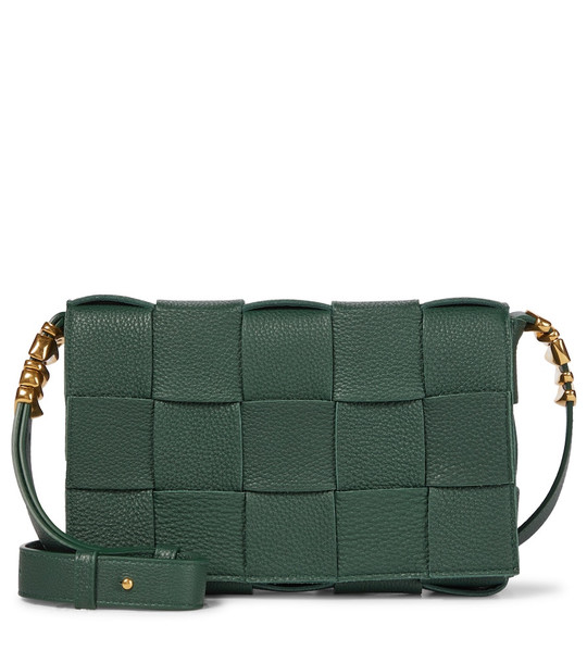 Bottega Veneta Cassette leather shoulder bag in green