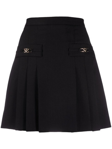 Sandro Paris pleated mini skirt in black