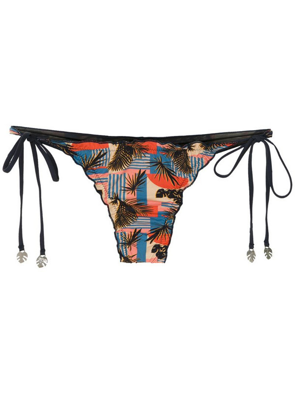 Track & Field tropical print bikini bottoms
