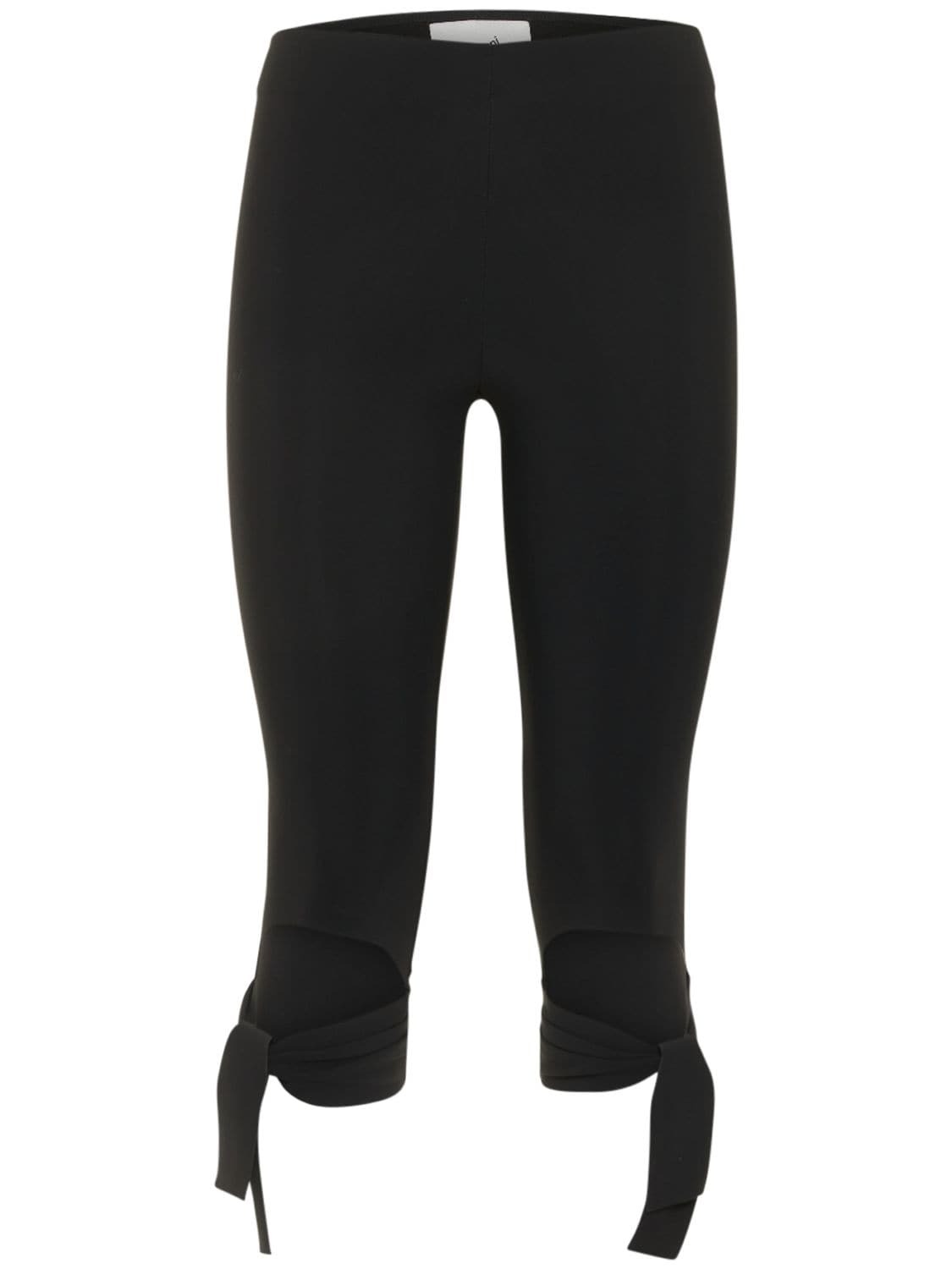 COPERNI Bow Cropped Capri Pants in black