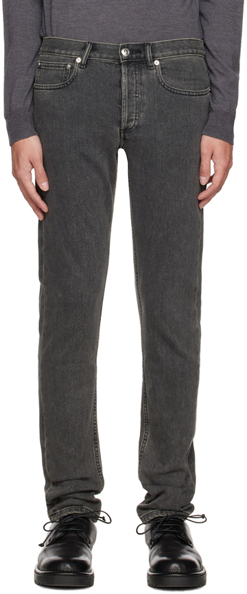 a.p.c. a.p.c. gray petit new standard jeans in grey