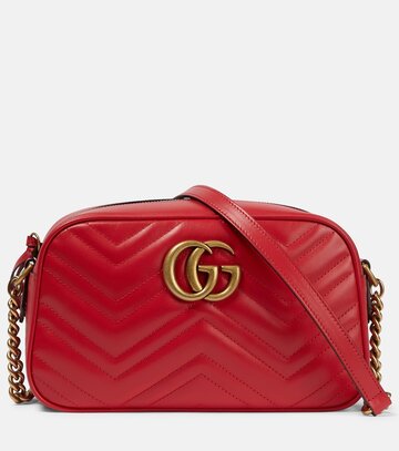gucci gg marmont small shoulder bag in red