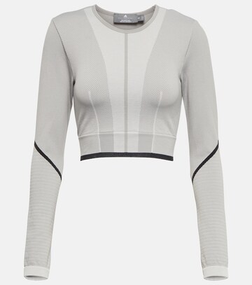 Adidas by Stella McCartney TrueStrength knit crop top in grey