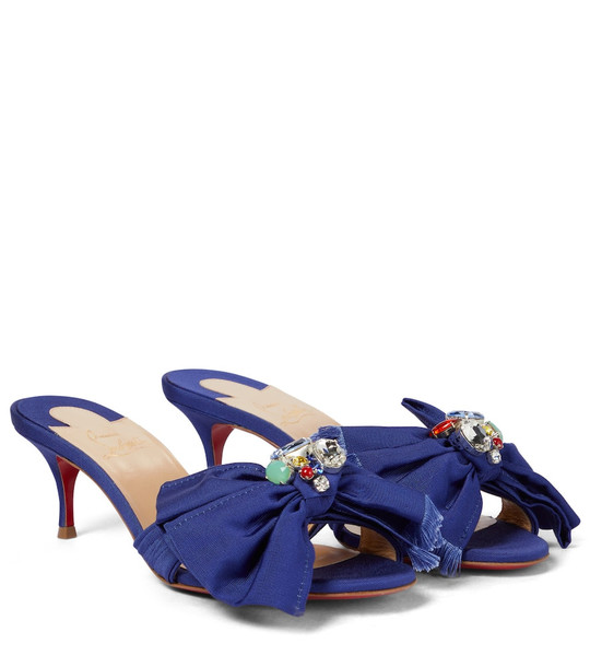 Christian Louboutin Marie Anne 55 embellished sandals in blue