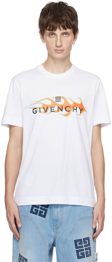 givenchy white flames t-shirt