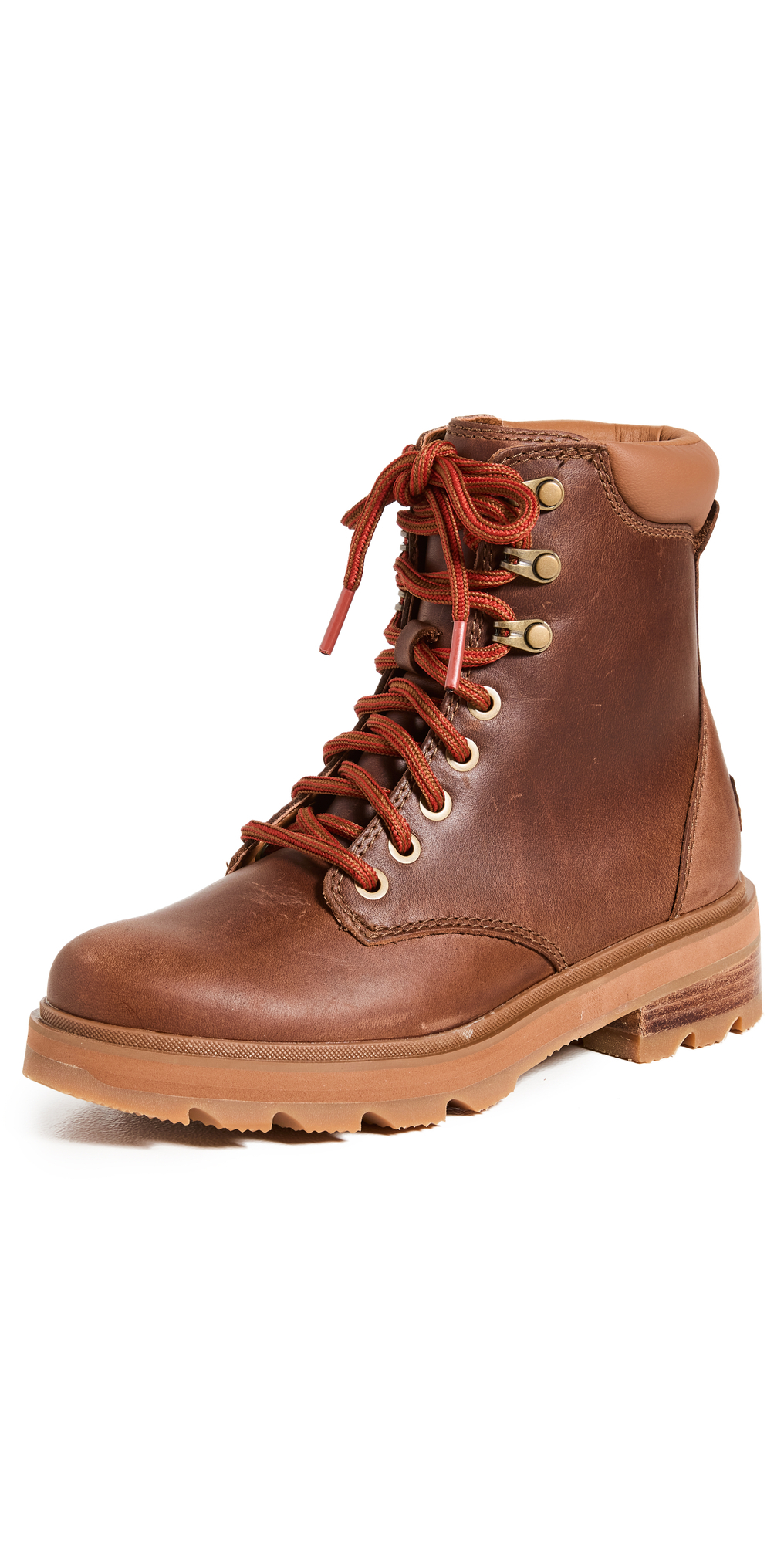 Sorel Lennox Lace Up Boots in tan