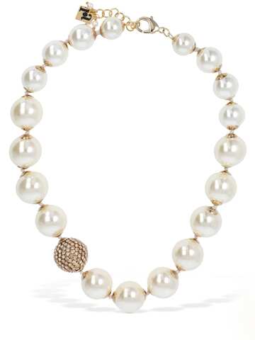 ROSANTICA Bucaneve Imitation Pearl Collar Necklace in white