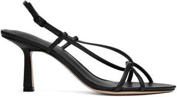 studio amelia black entwined 70 heeled sandals