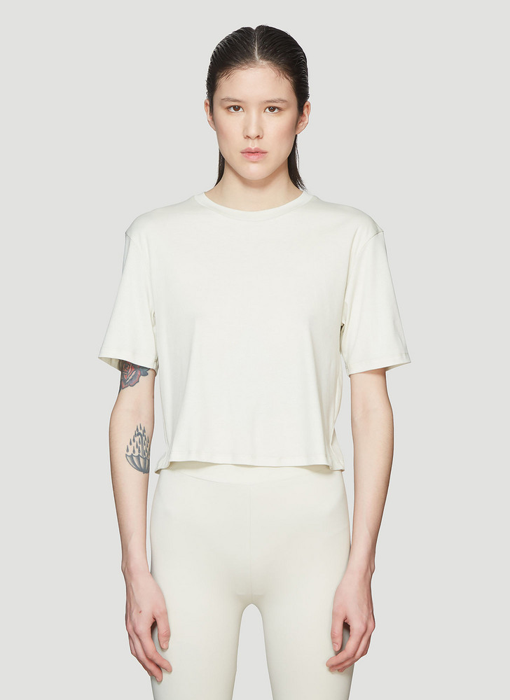 Roni Ilan Cropped T-Shirt size L in beige