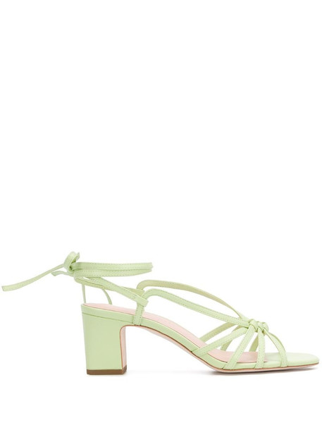 Loeffler Randall Libby Knotted Wrap sandals in green