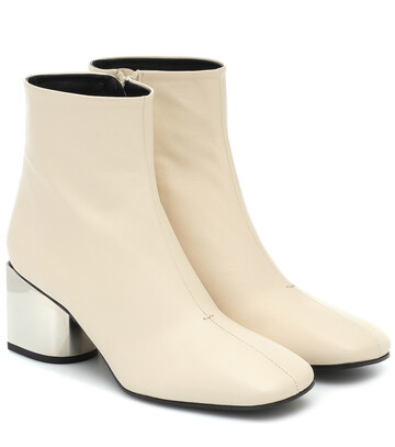 Proenza Schouler Leather ankle boots in beige