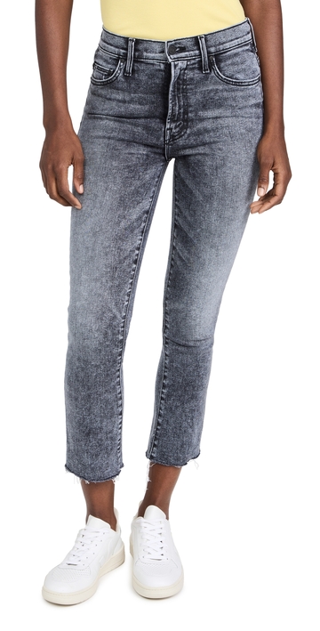 mother the insider crop step fray jeans train stops 34
