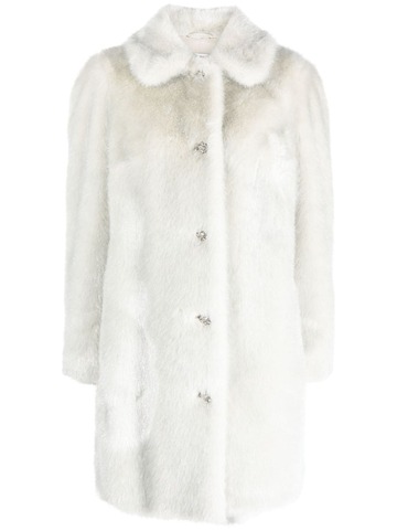 philosophy di lorenzo serafini fantasy faux-fur coat - white