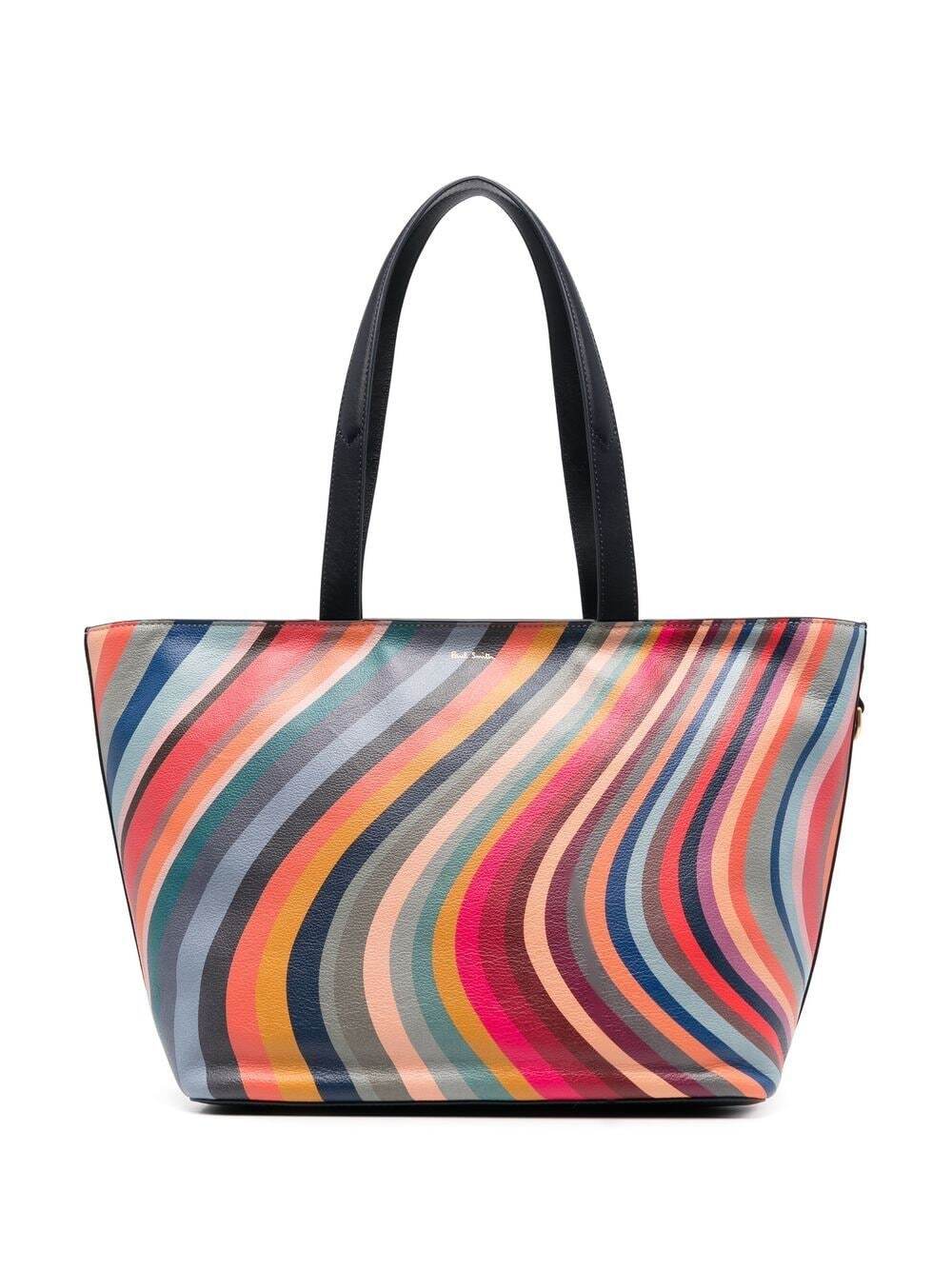 Paul Smith swirl striped pattern bag - Blue