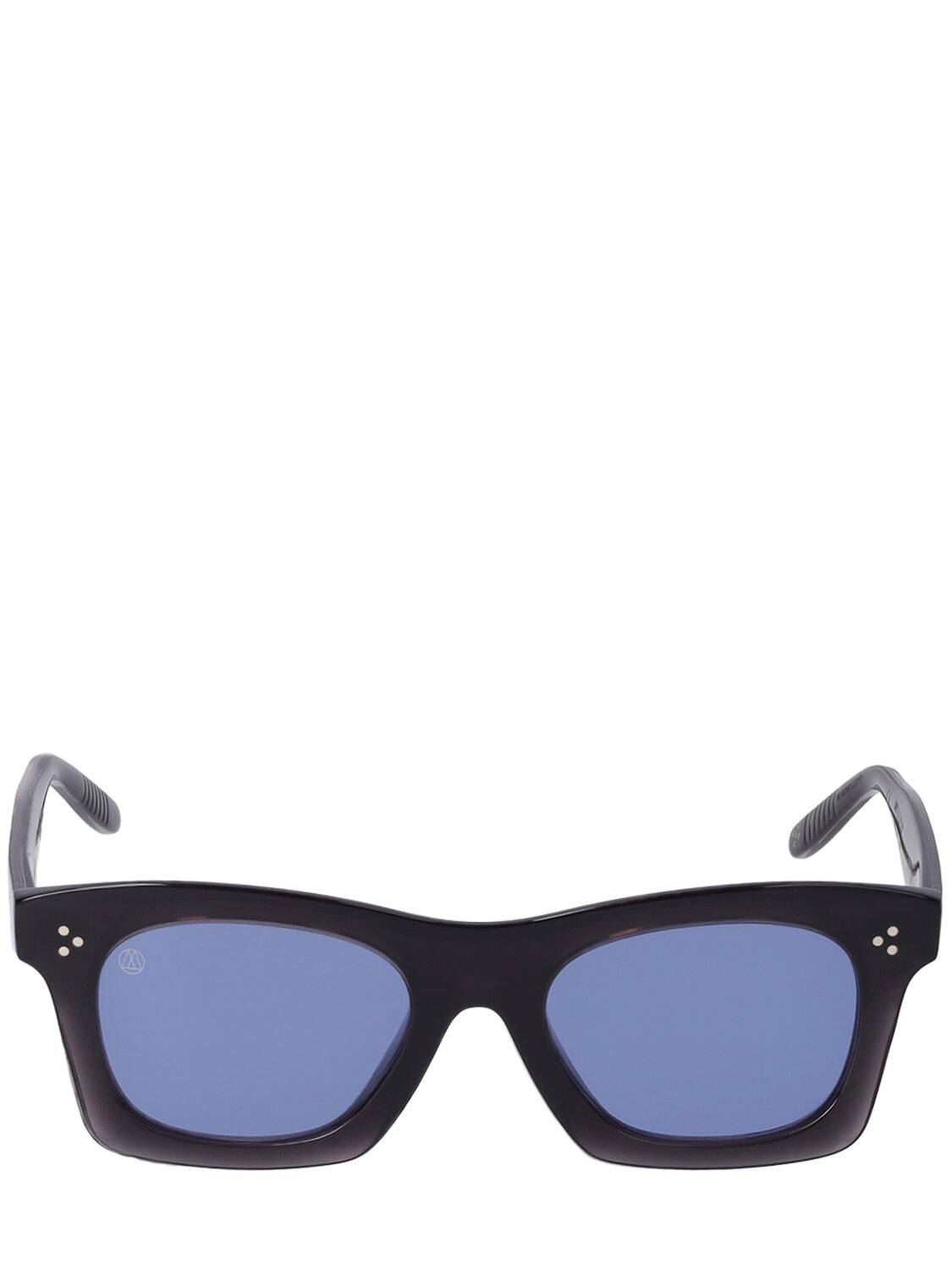 OTTOMILA Martini Tuxedo Acetate Sunglasses in black / blue