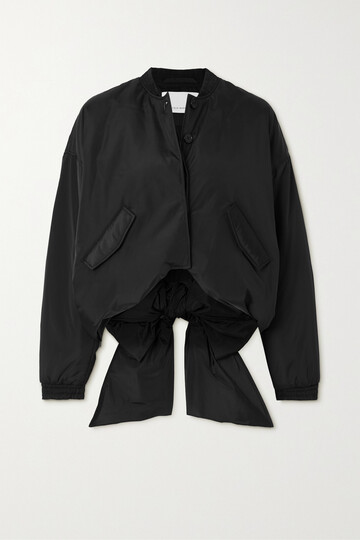 cecilie bahnsen - + net sustain ubon tie-detailed recycled-taffeta jacket - black