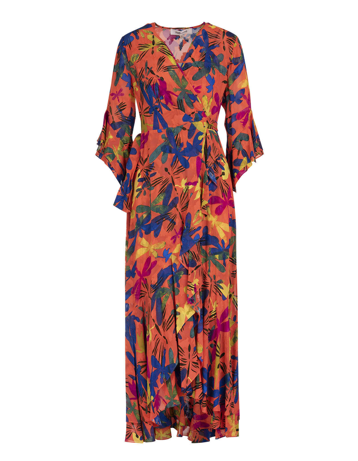 Diane Von Furstenberg Jean Chiffon Wrap Dress