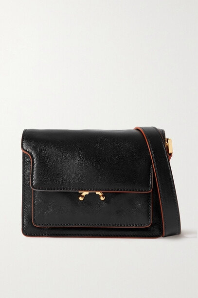 Marni - Trunk Mini Leather Shoulder Bag - Black