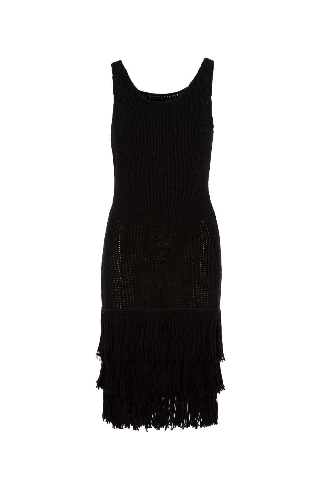 Amotea Mila Dress Short In Black Knit