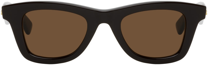 Bottega Veneta Brown Oval Sunglasses