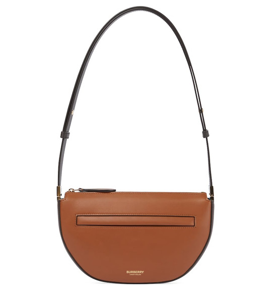 Burberry Olympia Mini leather shoulder bag in brown
