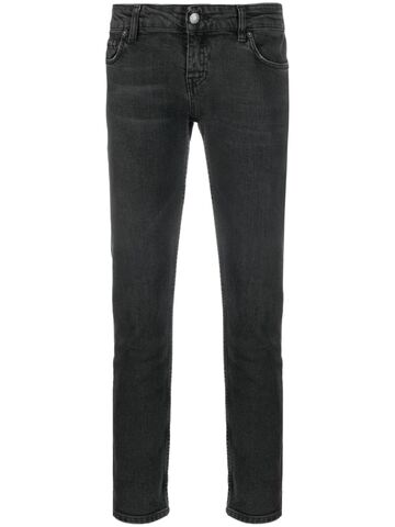 prada pre-owned 2000s low waist cropped skinny jeans - grey