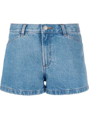 A.P.C. A.P.C. Claire mid-rise denim shorts - Blue