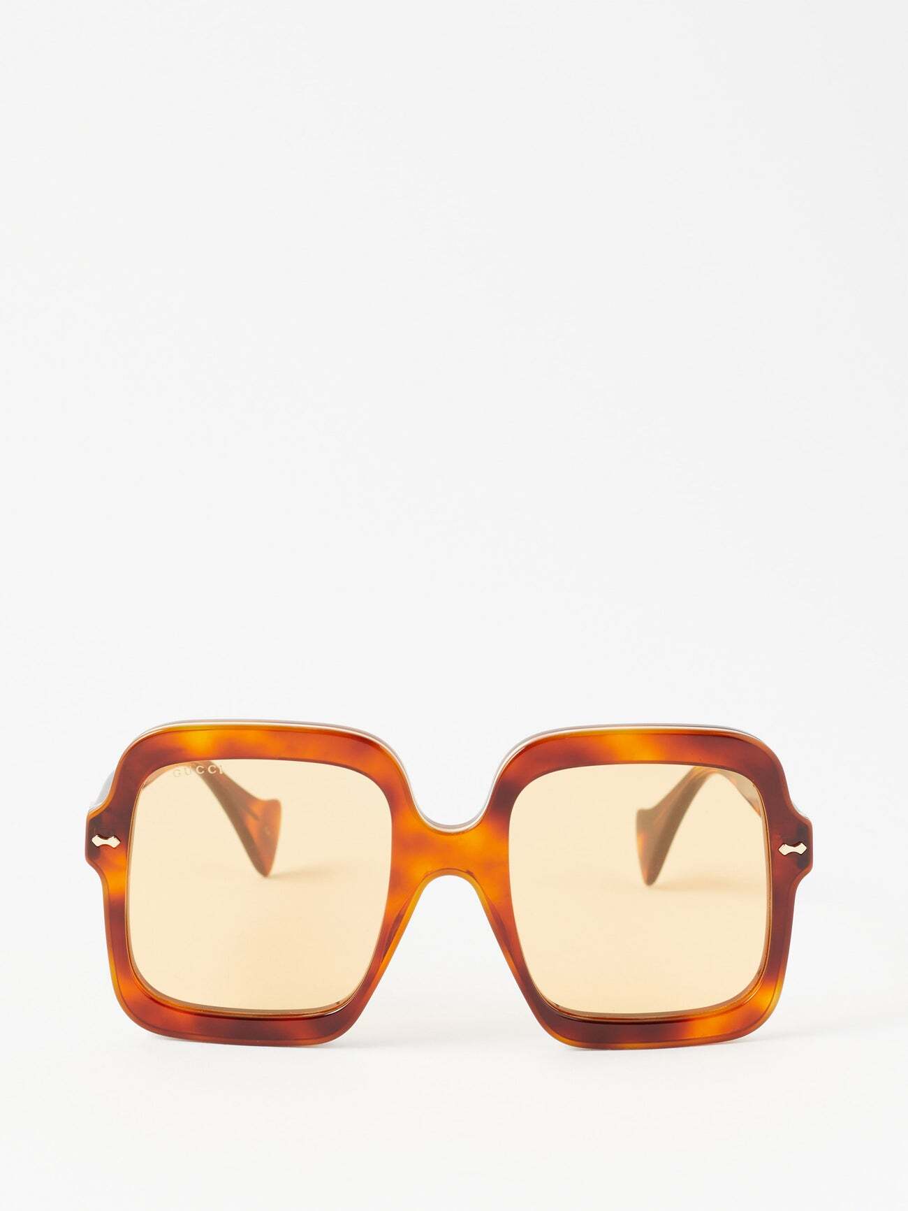 Gucci Eyewear - Oversized Square-frame Sunglasses - Womens - Brown
