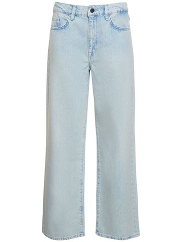 TRIARCHY Ms. Sparrow Mid Rise Baggy Denim Jeans in blue