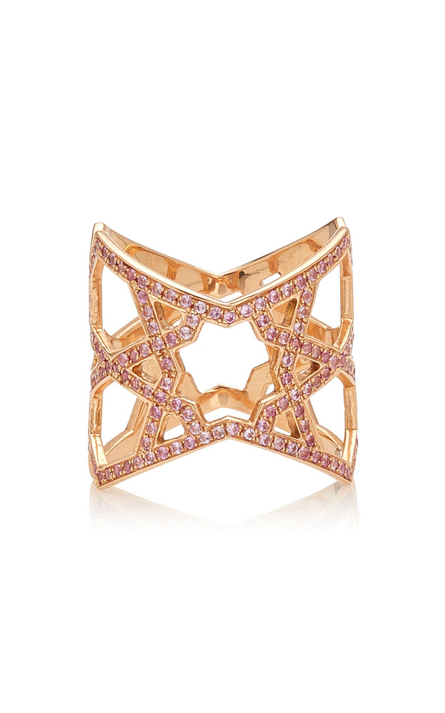 Ralph Masri 18K Rose Gold Diamond Ring in white