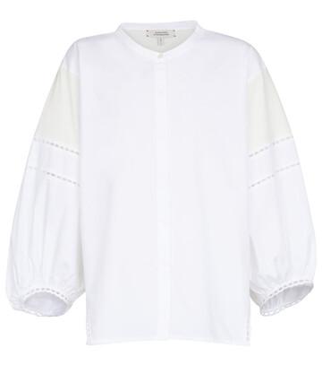 Dorothee Schumacher Lace Lines cotton blouse in white