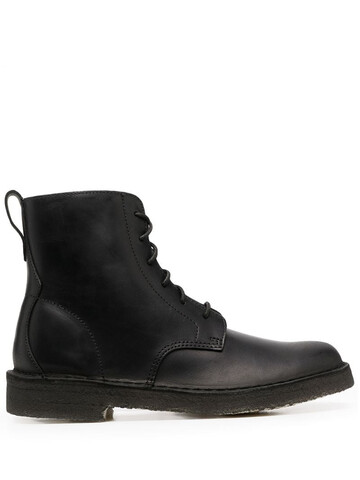 Clarks Originals lace-up cargo boots in black
