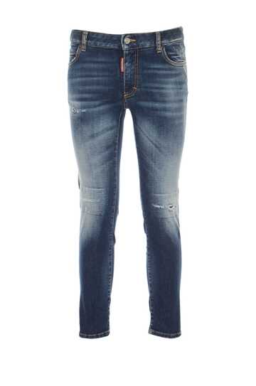 Dsquared2 Mw Cropped Twiggy Jeans in blue